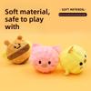 Pet Mini Elastic Ball Pet Sound Toy Self-Entertainment Fun Toy for Relaxation, Chewing, Durability, Biting, Interactive Cartoon