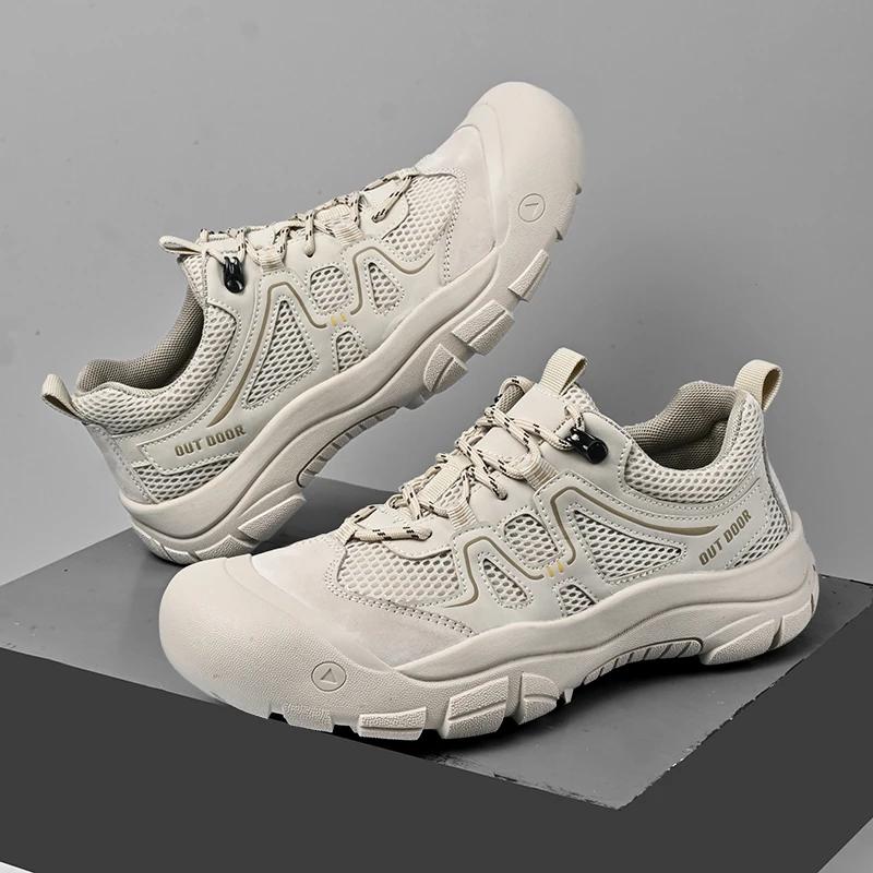 Fashion New Mesh Shoes Breathable Summer Shoes for Men Beach Casual Wear Sandals Man Quick Dry Wading Aqua Shoes Male Treking Footwear