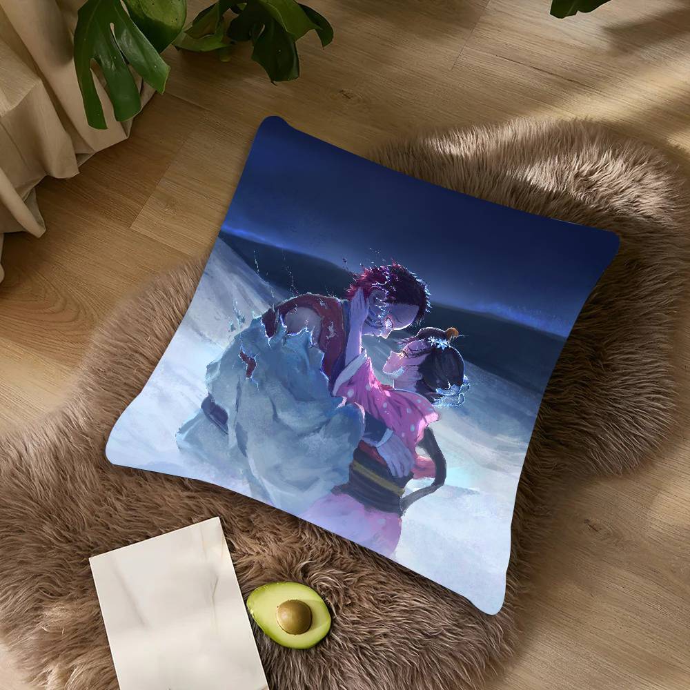 New Movie Popular D-DEMONS Cool S-LAYER Anime Pillow Case Toon Gift Cushion Cover Bedroom Home Sofa Chair Seat Decor Pillow Case