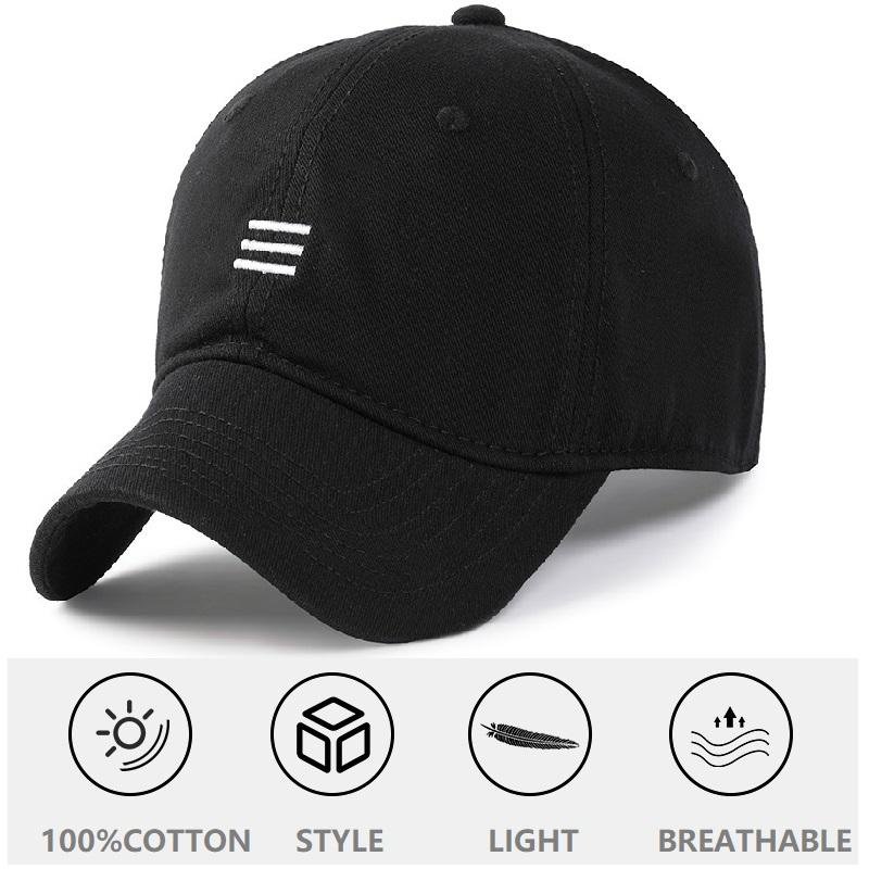 Big Head Plus Size Baseball Cap 100% Cotton Fits Men Women Adjustable Dad Hat Oversize 58-60cm 61-65cm
