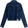 Calvin Klein Vintage Studded Short Denim Jacket Women jackets Denim-Blue J223670