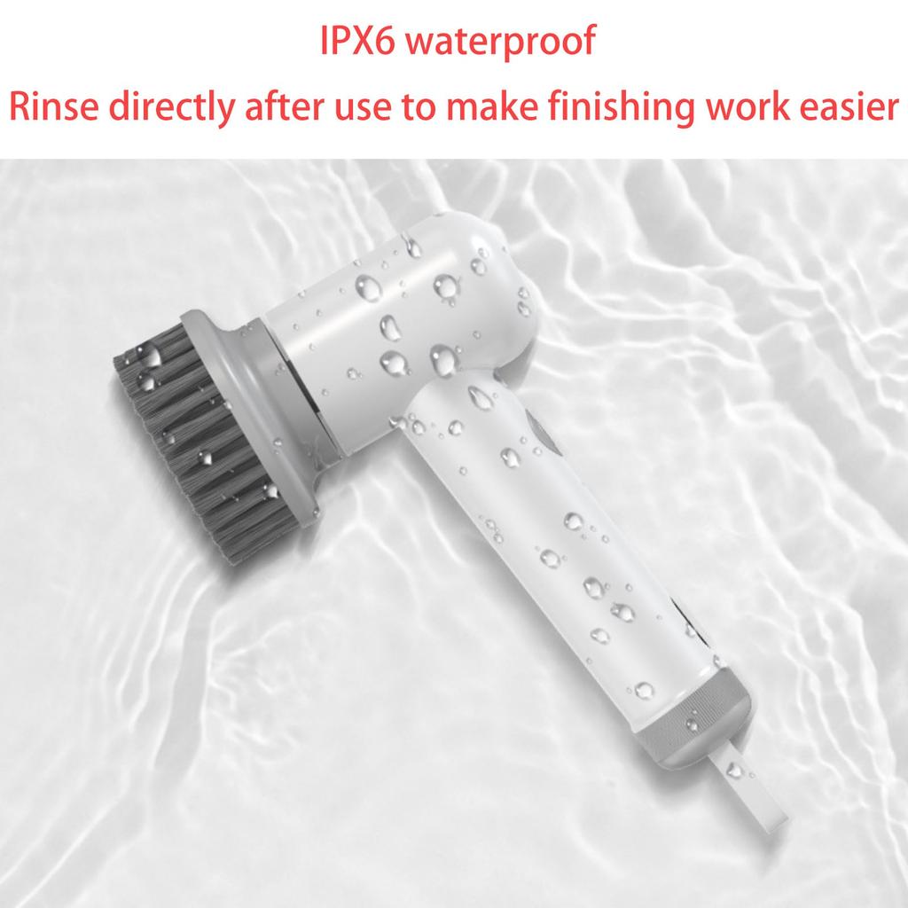 Electric Cleaning Brush Kitchen Cleaning Brush Multifunctional Wireless Charging Brush With Handle