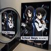 Anime S-School Days Katsura Kotonoha Vintage Posters Sticky Retro Kraft Paper Sticker DIY Room Bar Cafe Kawaii Room Decor