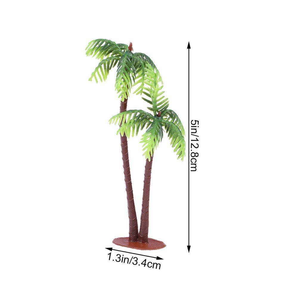 Plastic Bonsai Craft Decoration Fake Artificial Plants Miniature Coconut Palm Tree Micro Landscape