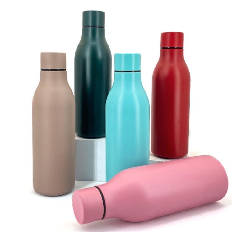 Outdoor Sports Portable  Cup Water Bottle Stainless Steels Small Mouth Bottle for Outdoor Travel Camping