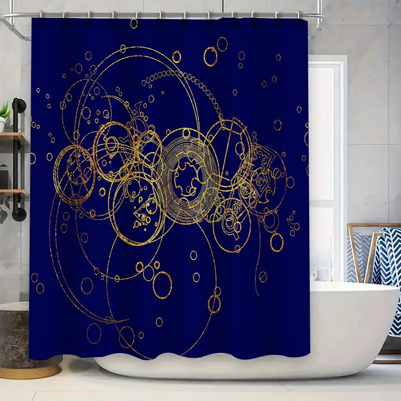 

Abstract Space Galaxy Shower Curtain Celestial Universe Starry Night Backdrop Home Decor Modern Bathroom Art W60H190(CM)-1 Pcs