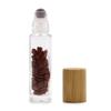 Essential Oil Roller Bottle Red Jasper Wooden Cap