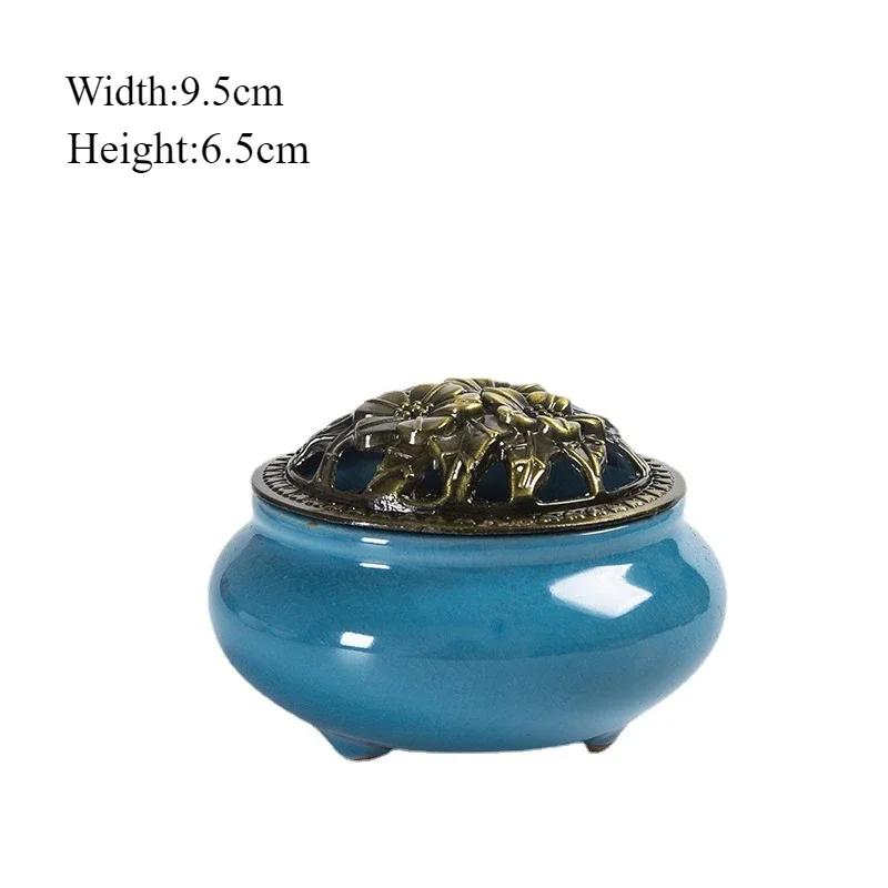 Ceramic Incense Burners Holder Coil Cones Stick Incense Buddhist Home Decor Tearoom Yoga Room Desktop Ornaments Aroma Burner