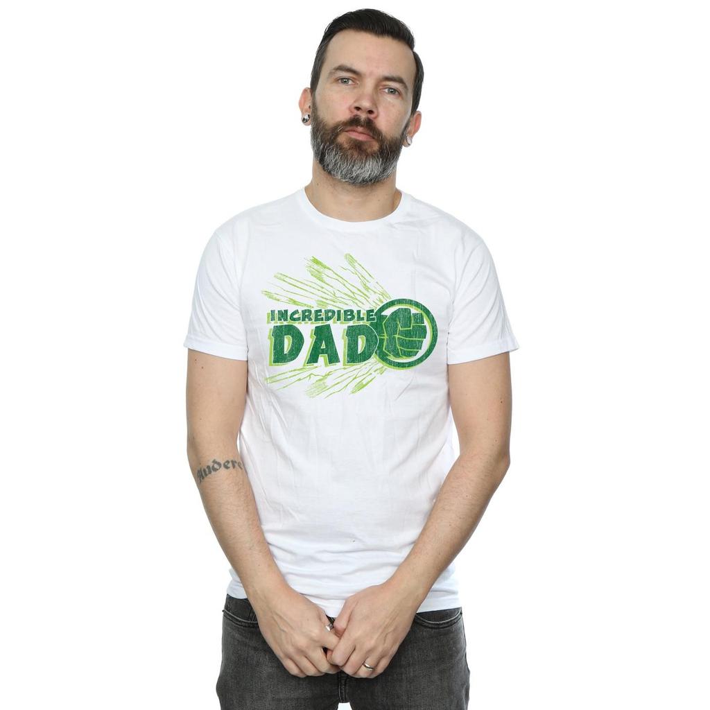 Marvel Mens Hulk Incredible Dad T-Shirt