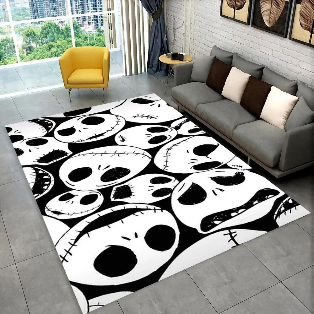 2025 New Christmas Cartoon The Nightmare Before Gift Carpet Rug for Bedroom Living Room Home Sofa Decoration,kid Decor Floor Mat