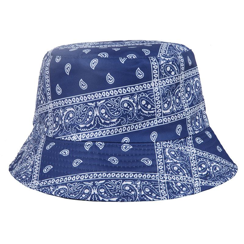 Summer Women's Shade Breathable Two-sided Bucket Hat Foldable Sunscreen Sun Hat Outdoor Sports Casual Fashion Floral Print Beach Cap