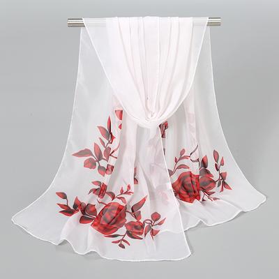 Chiffonschals für Damen Frühling Professionelle Schals Einfache Bedruckte Schals für Damen