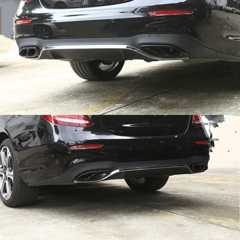 Fits Benz A B C E GLC Class W176 W213 W205 W246 Exhaust Tip Muffler Pipe Cover (Black)