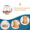 24 Pcs Chair Leg Floor Protectors for Hardwood Floors Silicone Covers Felt Pads Furniture Leg Caps Anti-Scratch Reduce Noise Fit 14-40mm