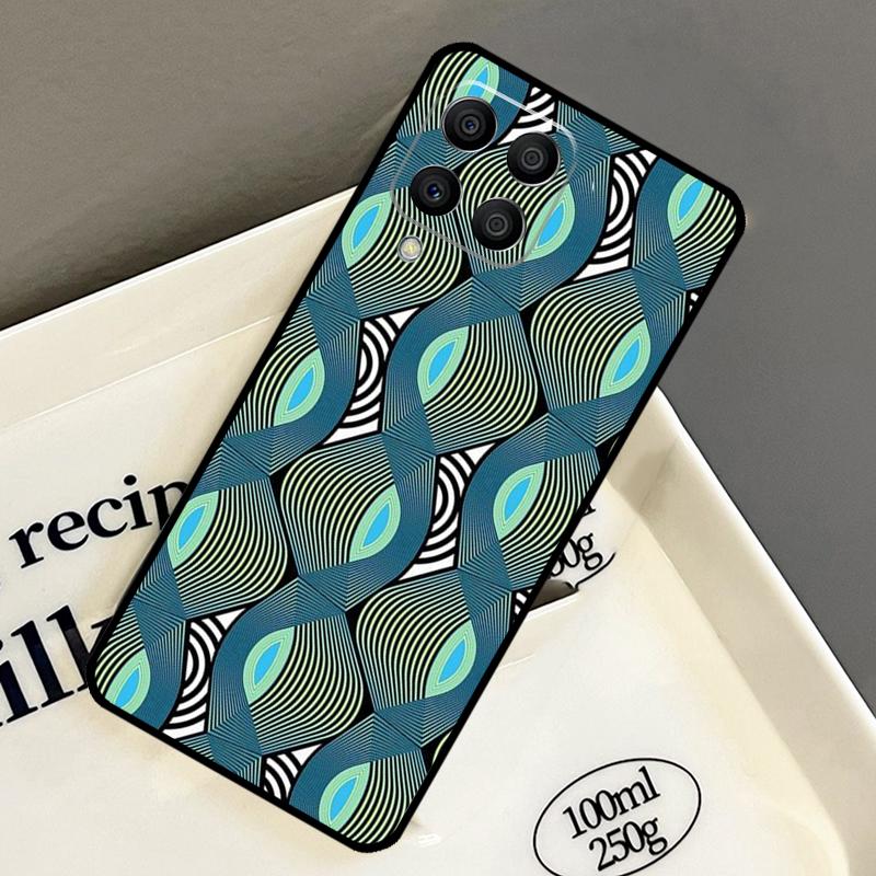 

African Style Fabric Print Case For Samsung Galaxy M15 M55 M12 M13 M14 M54 M23 M16 M11 M21 M31 M20 M34 M52 M32 M36 M56 Samsung M16
