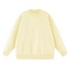 680g Heavyweight Knit Sweater with Faux Rabbit Fur Style, Round Neck, Unisex, Autumn/Winter, Customizable Inner and Outer Layers