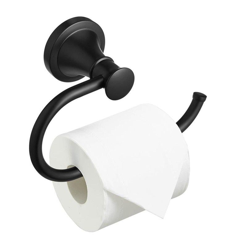 

Fresh Black Toilet Tissue Paper Holder(1Pc), Wall Mounted, Rustproof Stainless Steel Bathroom Toilet Roll Hanger чёрный
