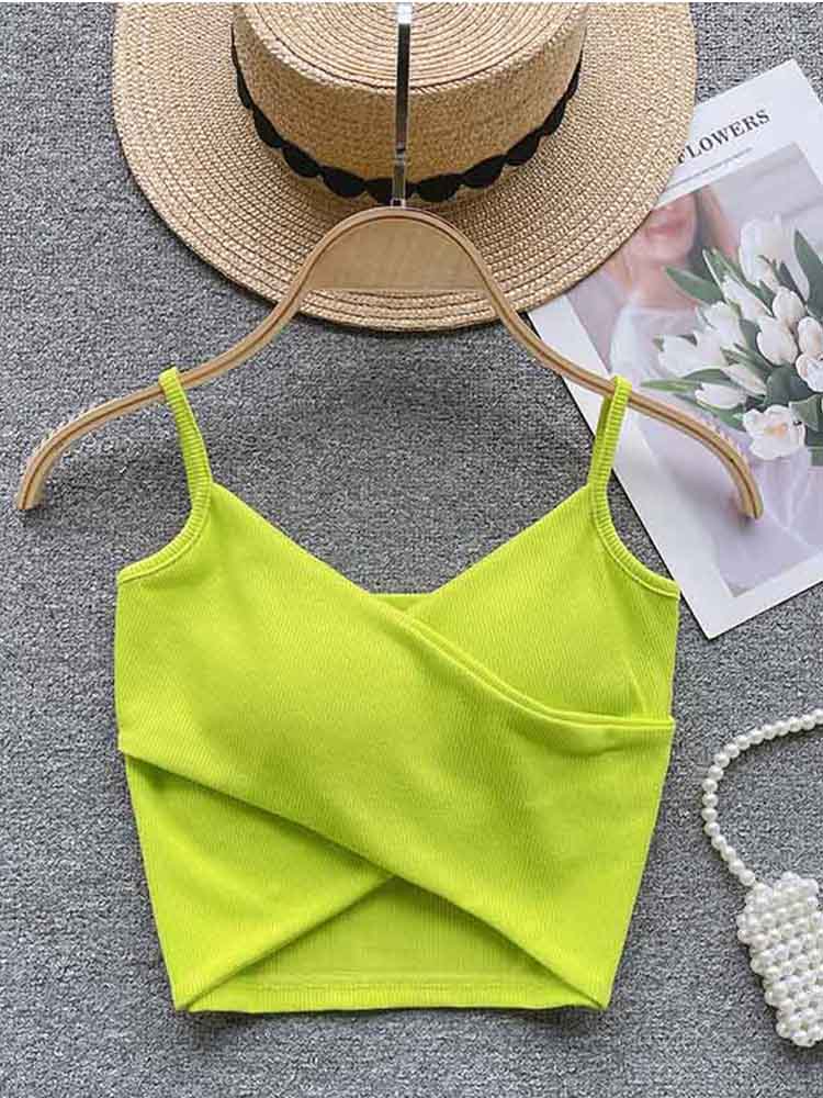 

Irregular Casual Sport Camisole Women Strap Design Solid Fashion 2025 Y2K Elegant Ladies Chic Slim Tank Tops One Size гіркі вапна кольору