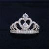 Huitan  Fancy Crown Women Ring Best Anniversary Girl Gift Elegant Female Dance Party Trendy Jewelry Rings