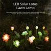 Plug in Light Solar Lotus Light Solar Powered Garden Lights Solar Powered Light  Balcony Atmosphere