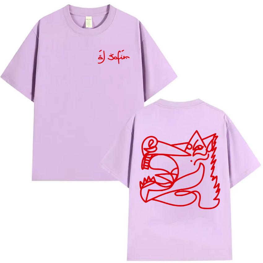 Rapper Al Safir Tour Graphics Short Sleeve Tshrit Mens Harajuku Oversized Tide Tshirts Casual Style Y2K T Shirt Unisex Teenagers