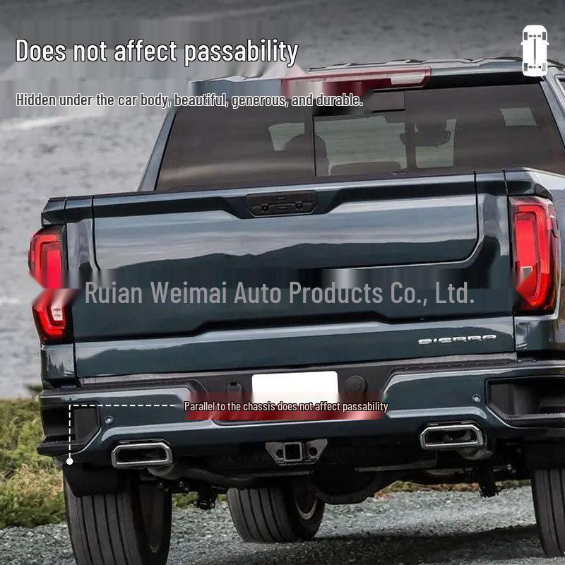 Electric Retractable Foot Pedal and Side Step for 14-23 GMC Sierra Tailgate