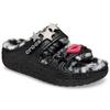 Crocs Classic Cozzzy Disco Glitter Sandals 'Black' Women's