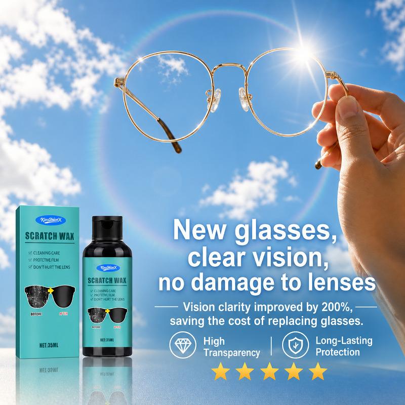 Glasses Scratch Repair Polishing Paste Glass Cleaner Eyeglass Lens Repair Spray for Car Glass/Rearview Mirrors Eyeglass Lenses