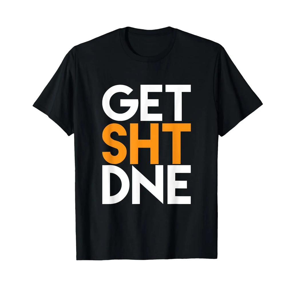 Profanity T Shirt Get Done Funny Adult S Black Vintage Fashion Streetwear Versatile Breathable Stylish Stretched Graphic