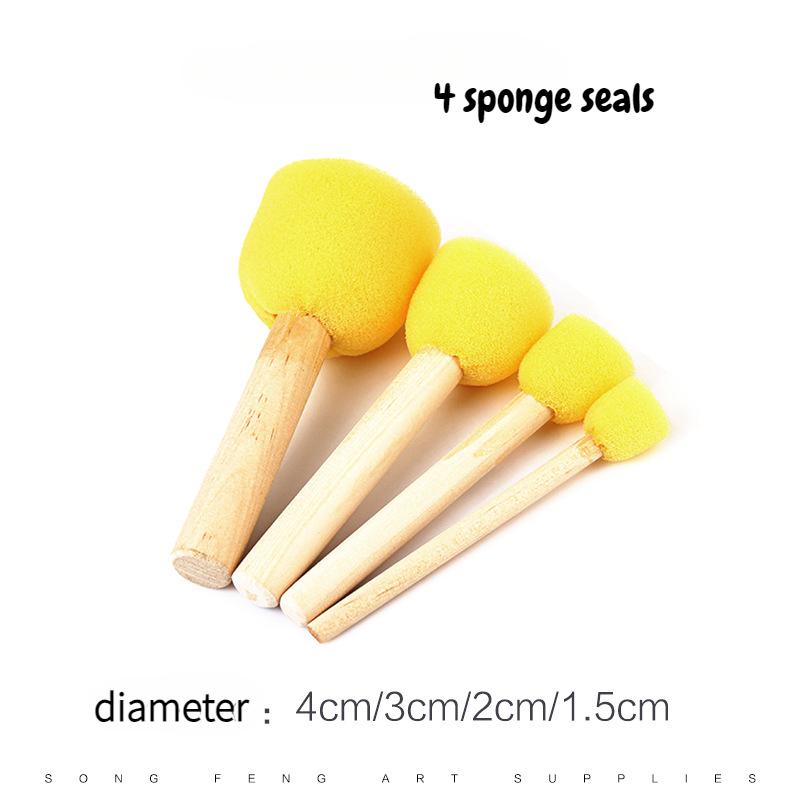 36 Piece Set of Kindergarten Painting Tools DIY Children's Graffiti Wall Painting Tools Children's Early Education Anti Fouling Painting Clothes