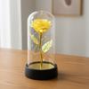 Valentine's Day Gift Rose Immortal Flower Glass Cover Night Light Qixi Festival Mother's Day Christmas Creative Ornament