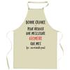 Kitchen Apron - Geometer It Doesn't Exist - Thick Cotton - Durable Print France - Adjustable Ties