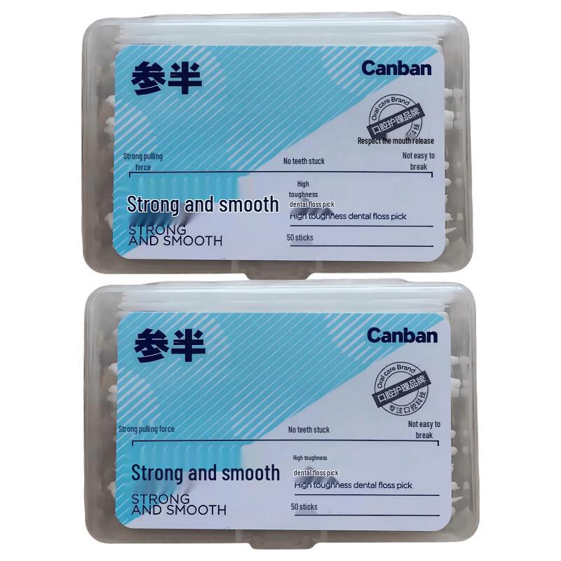 Half-and-half High Toughness Dental Floss Picks синий