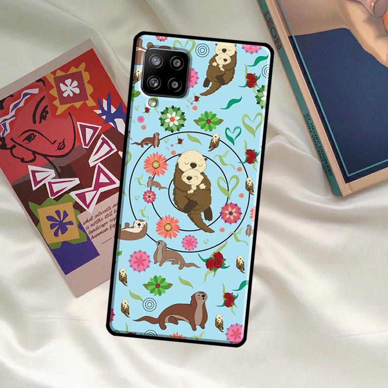 Sea Otter Pattern Case For Samsung Galaxy A33 A13 A36 A56 A23 A52 A32 A12 A54 A34 A14 A16 A26 A53 A15 A35 A55
