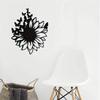 Outdoor Metal Wall Art Decor, Sunflower Butterfly Garden Sculpture for Home, Farmhouse, Patio, Rustproof