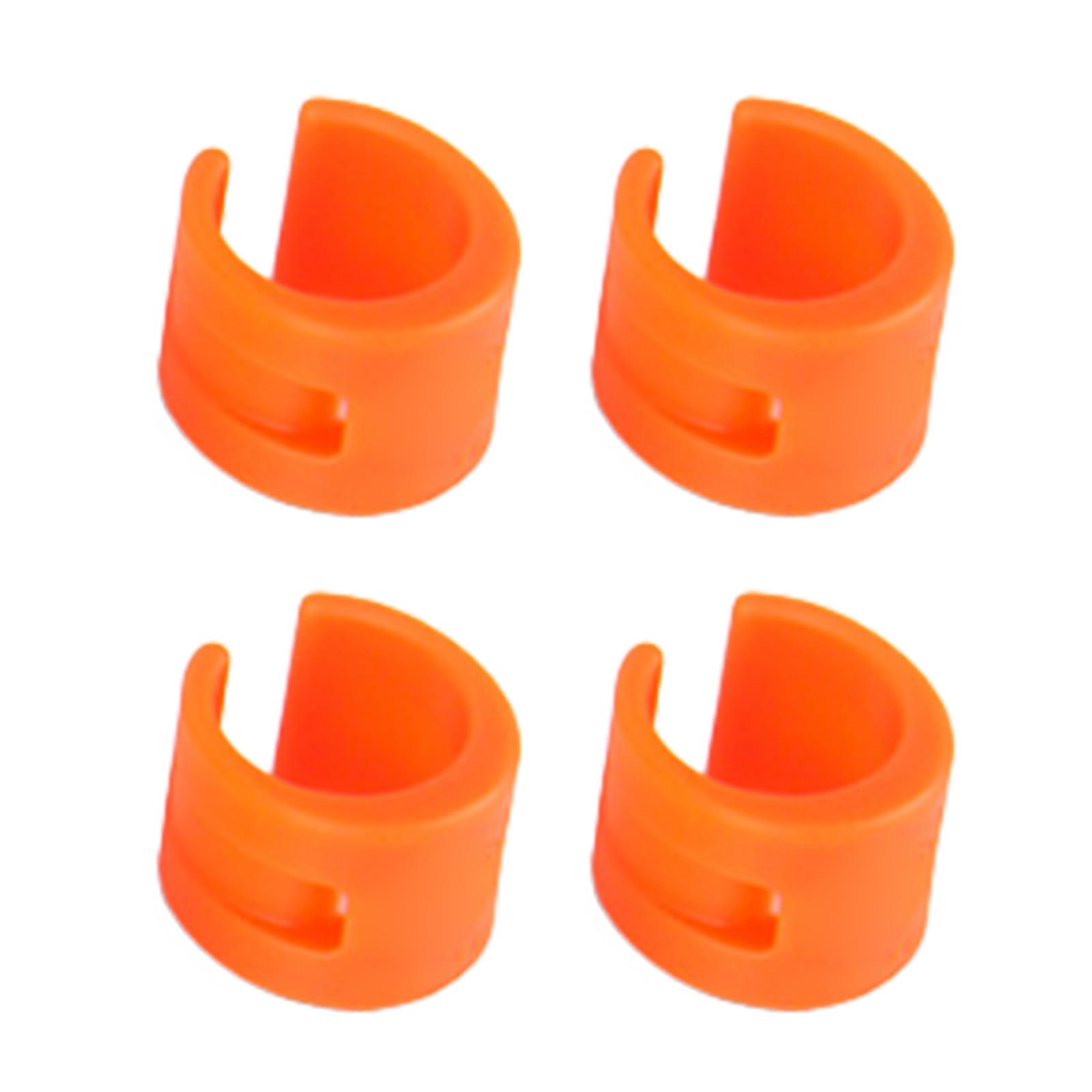 4 шт. Защитные кольца для цепи велосипеда Защита цепи Защитник цепи Крышка рамы Защитник рамы Защитник пера цепи оранжевый