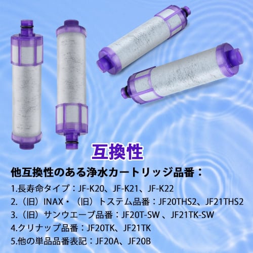 JF-22 Water Purification Cartridge, 15+3 Removal of PFOS, PFOA, and High Chlorine, Replacement for Faucets, Built-in Faucets, Replacement Water Purifi