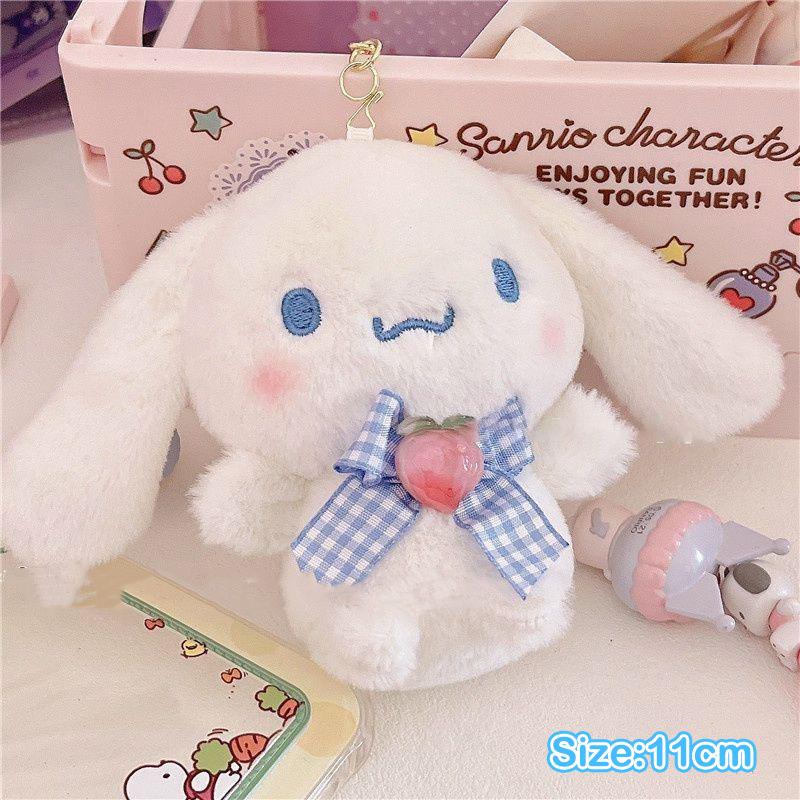 Kawaii Keychain Cute Plush Pendant Anime Doll Caroon Bag Car Key Ring Decoration