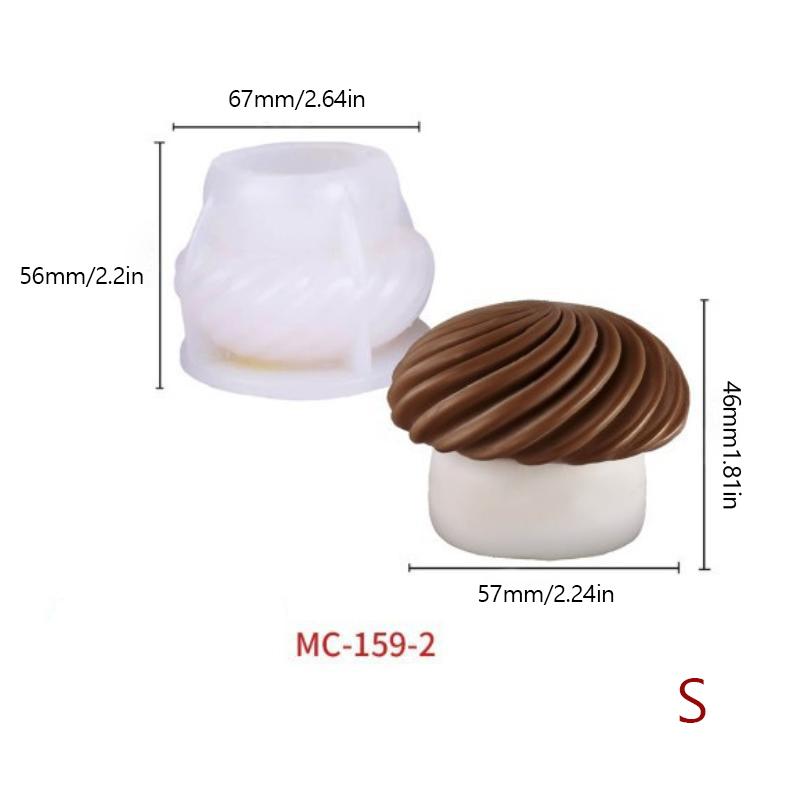 Spiral Mushroom Mousse Cake Pudding Silicone Mold French Pastry Chocolate Christmas Valentine'S Day Holiday Mold Baking Tools