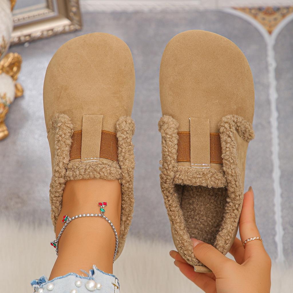 Retro Women's Fashion Warm Arch Support Comfortable Soft Elastic Shock Absorption Anti-slip Casual Mary Jane Style Cotton Shoes