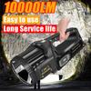 Solar Rechargeable Led Flashlight Spotlight Work Torch Searchlight Waterproof Light Powerful Lights Bright Super Bright Handheld