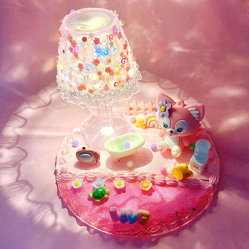 Acrylic Crystal Chandelier Coaster Night Light Decor