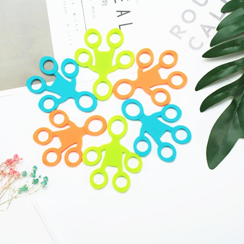 Fascia di resistenza antistress Barella fitness Dito 3 livelli Giocattolo sensoriale per autismo ADHD Anello ginnico in silicone con impugnatura