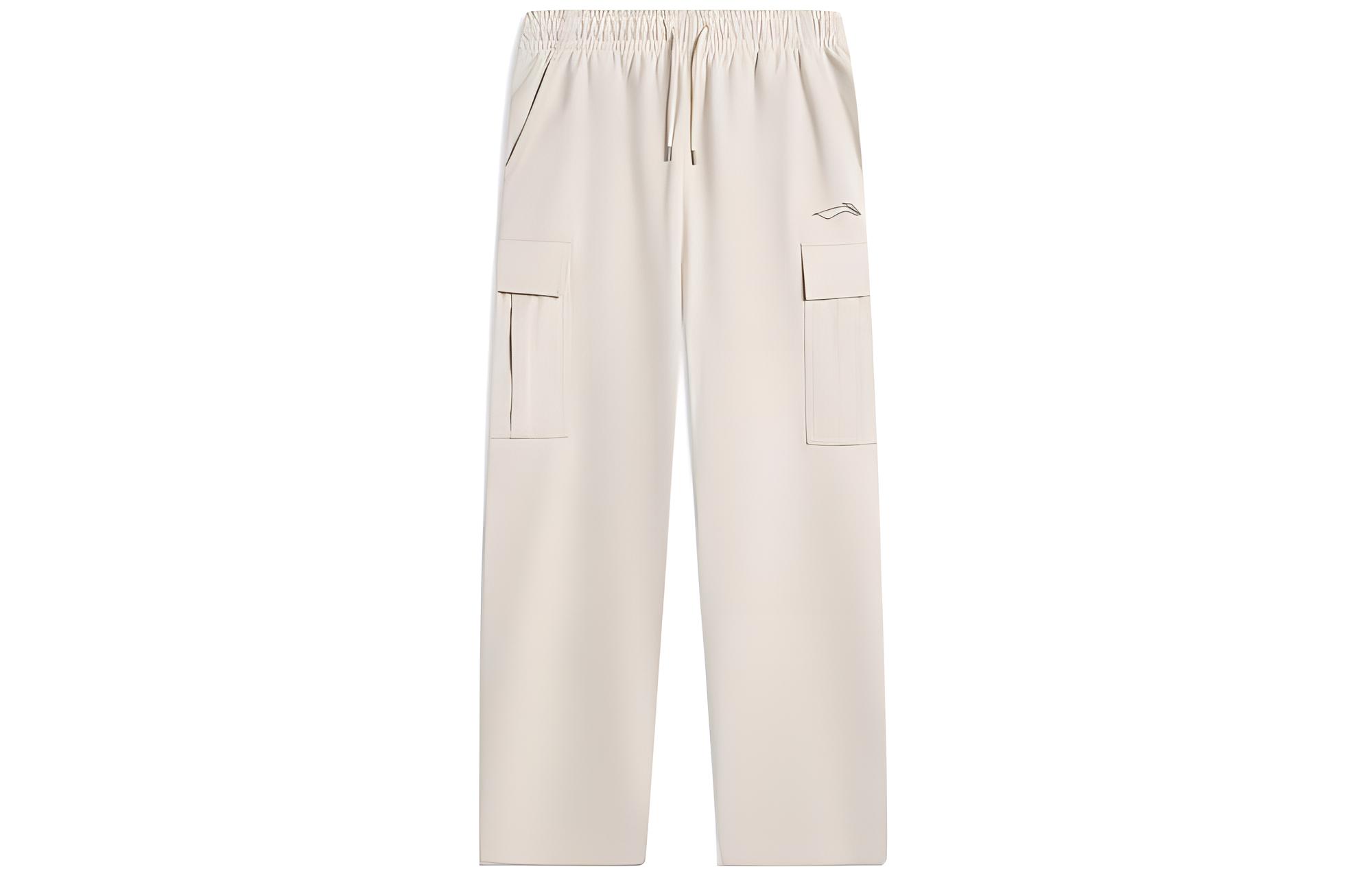 Li Ning Knitted Sweatpants Men s Sand Gravel Gray AKLU131-3 XL