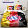 FC Bayern München Patroon Beddengoed, Dekbed Set Dekbedovertrek Kussensloop Huis Verjaardagscadeau (1 dekbedovertrek + 2 kussenslopen, zonder binnenkussen)