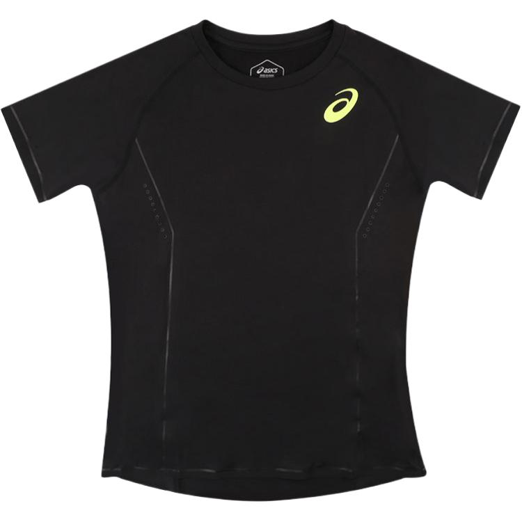 

Asics Breathable Comfortable Quick-Dry Short Sleeve Athletic Top Women tops Black 154384-0904 S
