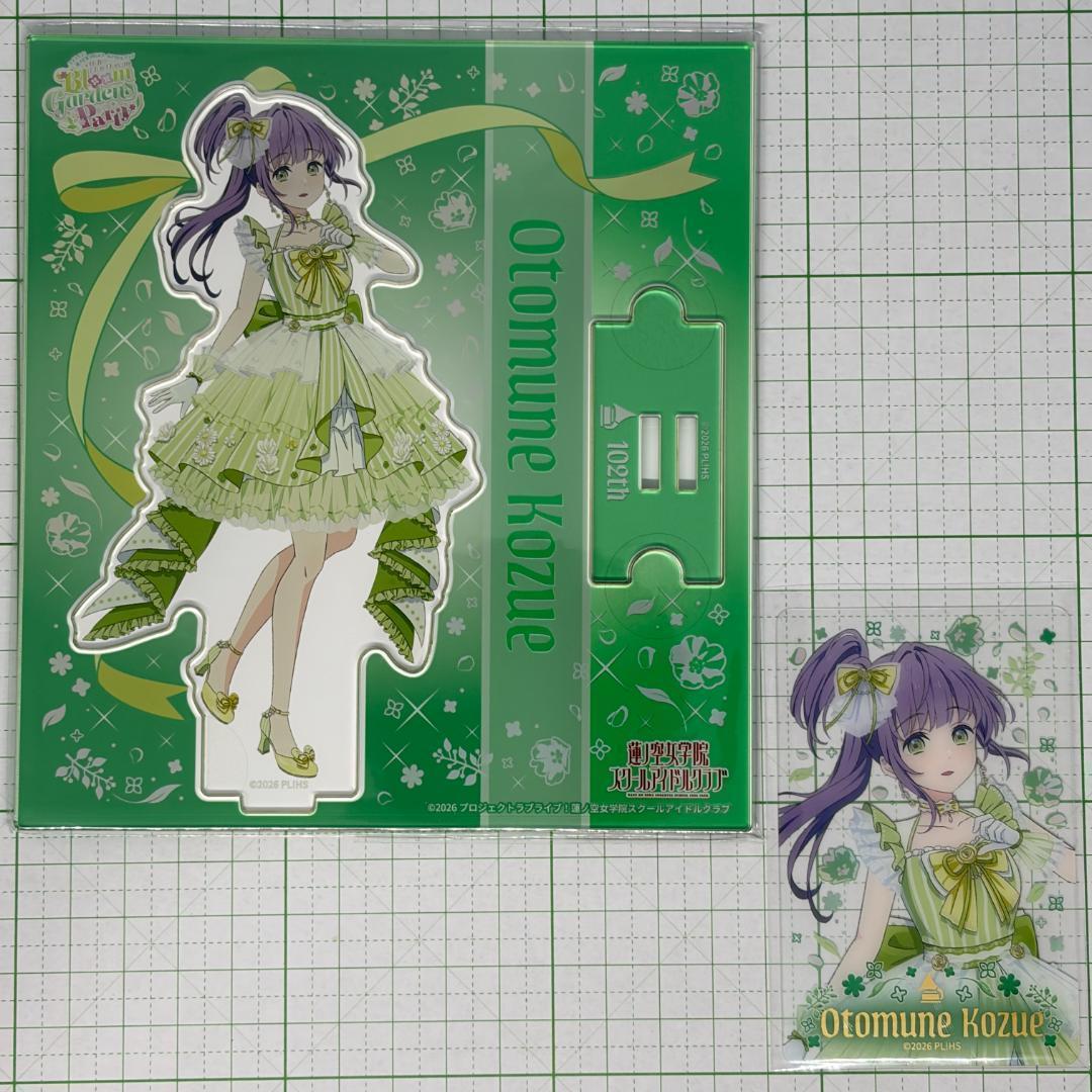 Used Kozue Otsumune Aksuta + foil stamping clear card ~BloomGardenParty~