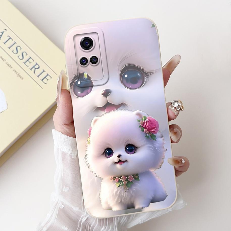For Vivo Y51 2021 Case V2030 Cover Cute Fashion Space Cartoon Soft Silicone Matte Funda For Vivo Y31 2021 Y51A Y51s Y53s 4G Capa