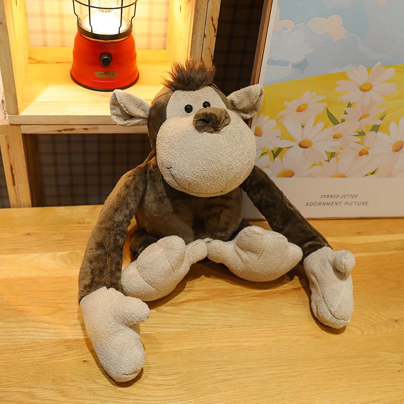 Adorable Jungle Animal Plush Toy Collection Featuring Tiger Lion Elephant Monkey And Giraffe With Soft Short Plush Design For Kids And Collectors