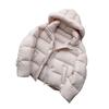 Womens Short Puffer Jacket With Hood Warm Thick Duck Down Coat Oversized Casual Winter Outerwear